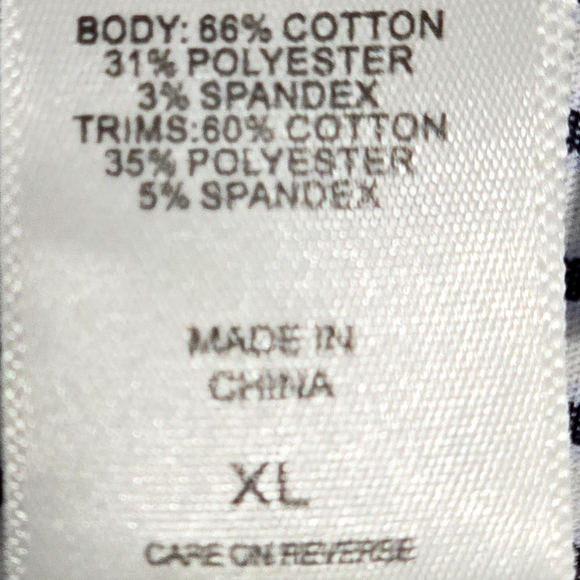 New York & Company Blue and White Striped Button-Down Blouse -- Size XL - Picture 7 of 7